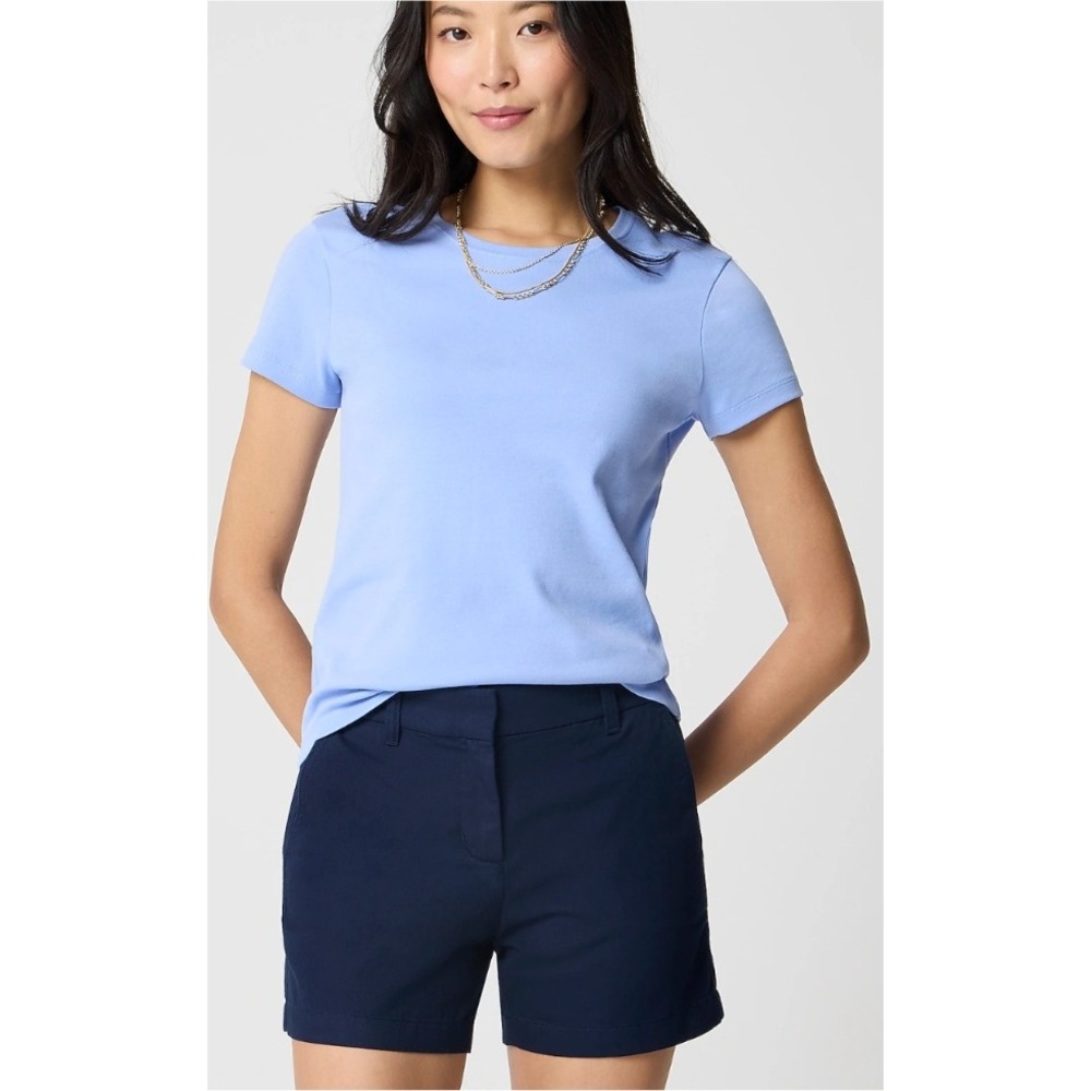 J.Crew Womens Navy Blue 5 Inch Chino Shorts Size 12 H1453 NEW